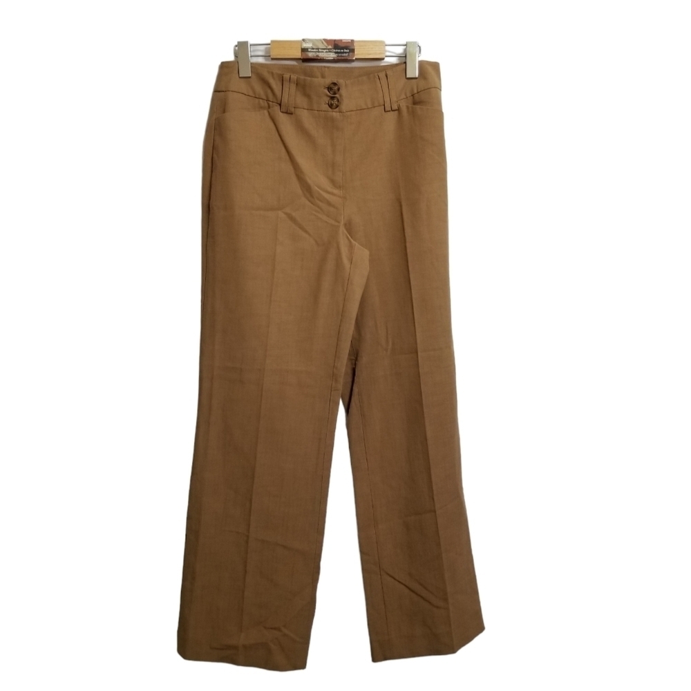 𝅺cleo petites  tencel/cotton blend double button pants